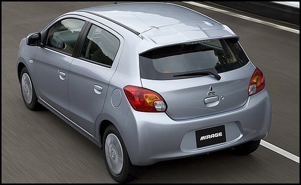 Mitsubishi Mirage are un motor de 1,0 litri si 70 CP, iar consumul este de numai 3,33 litri/100 km