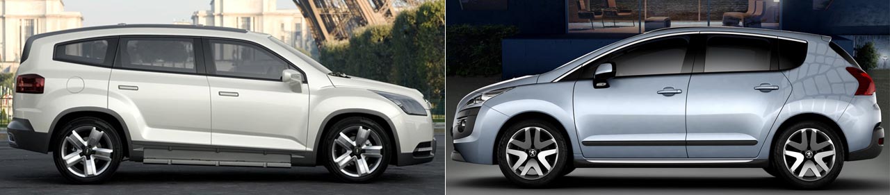 Chevrolet Orlando vs. Peugeot Prologue