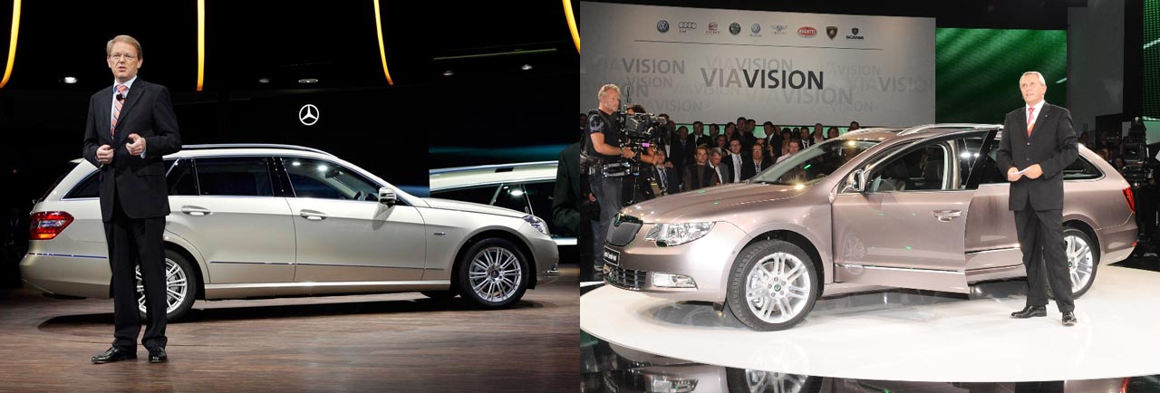 Mercedes E-Class Estate vs. Skoda Superb Combi