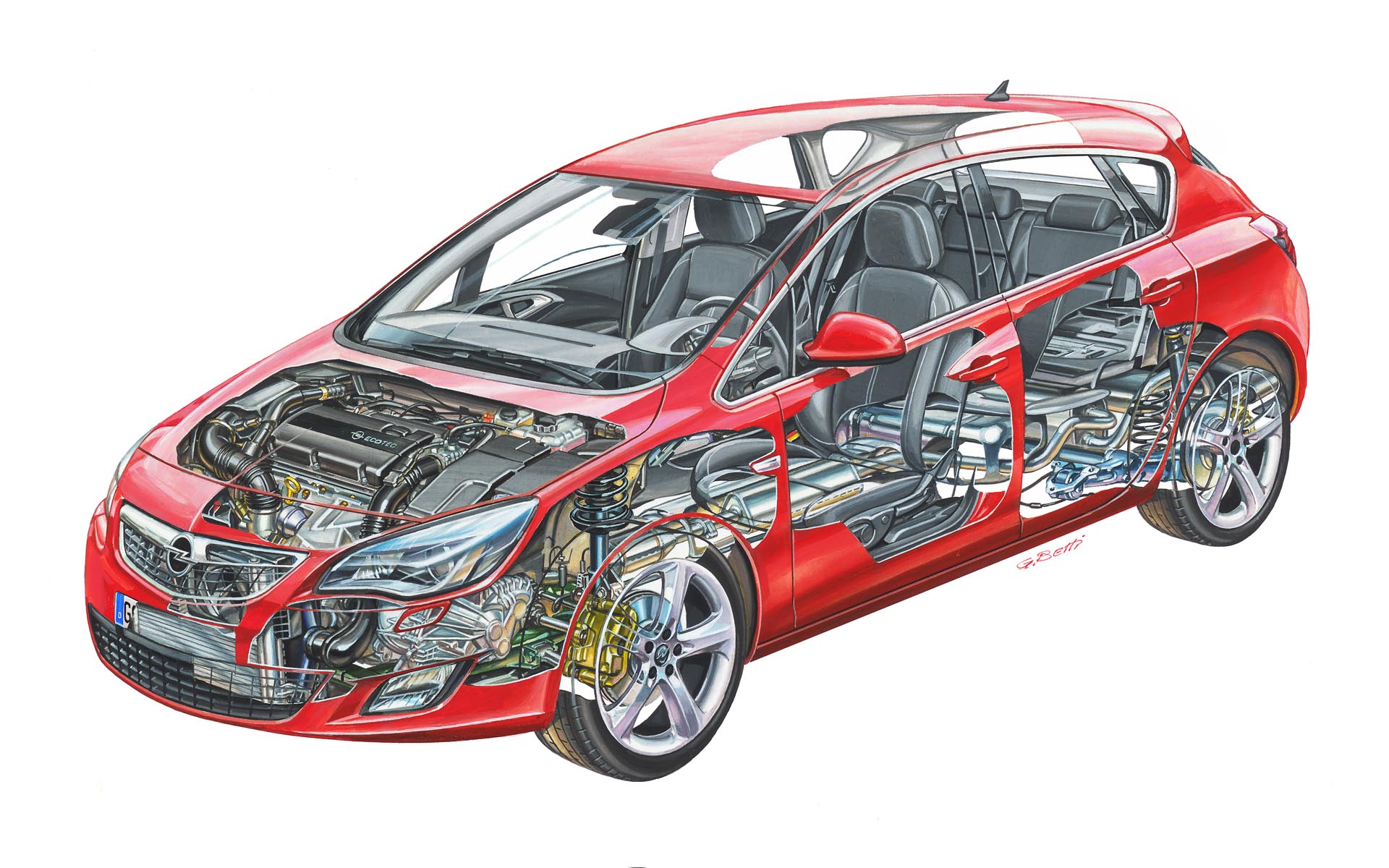 Noul Opel Astra are un interior cu un inalt nivel calitativ si o ergonomie reusita, cu solutii tehnice inedite si practice